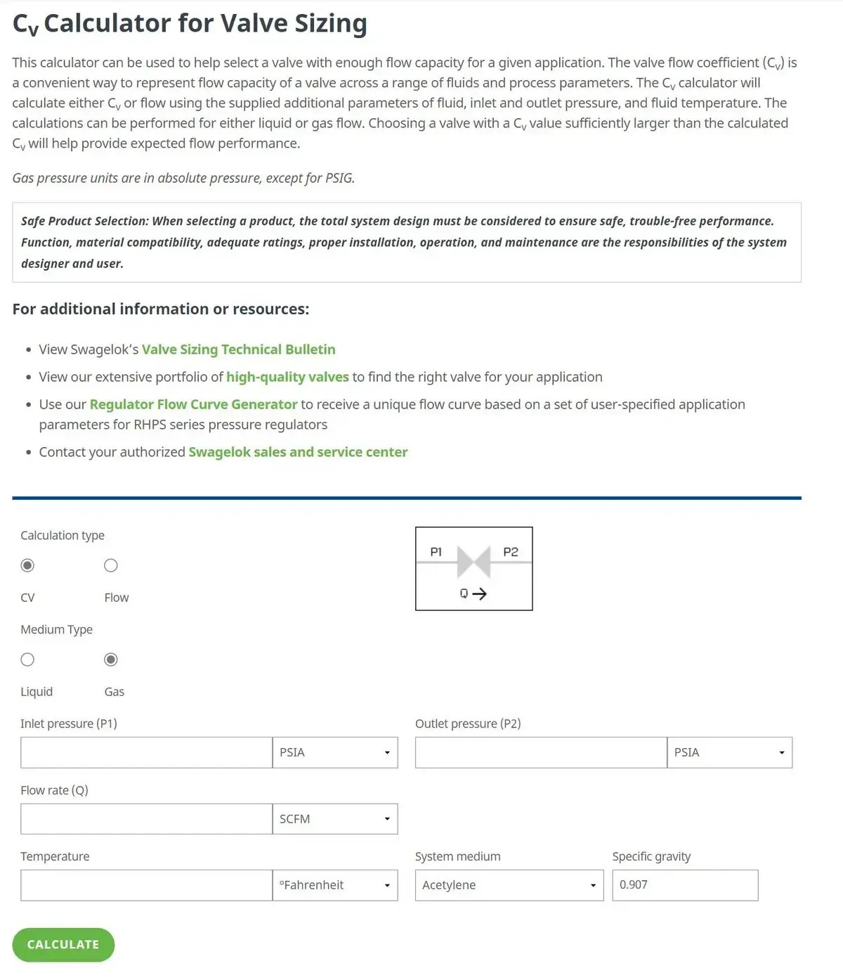 Cv Calculator